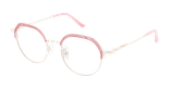 Lunettes de vue femme MAGIC292 rose/dorée - Vue de face