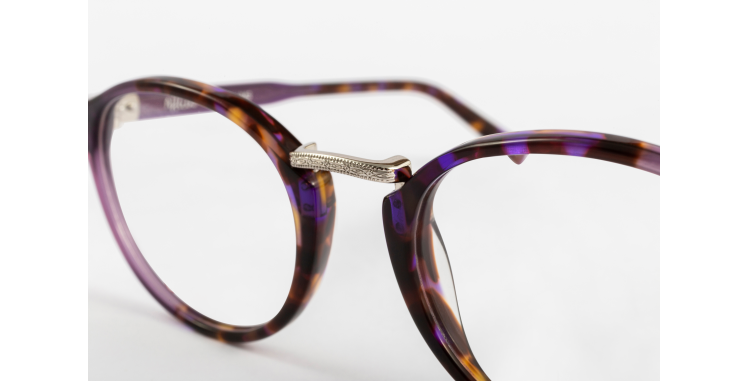 LUNETTES DE VUE BRAHMS écaille/violet