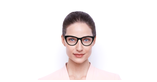 Lunettes de vue femme 0PR 05XV noir - Vue de face