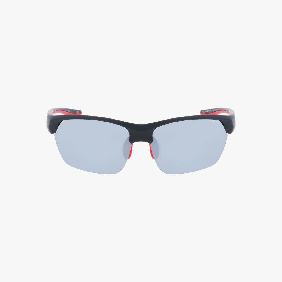 Lunettes de soleil LANGLEY POLARIZED noir/rouge - Vue de face