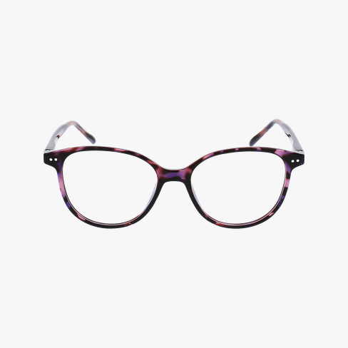 Lunettes de vue enfant TANIA écaille/violet Vue de face