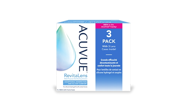 Acuvue Revitalens 3 x 360 ml - Vue de face