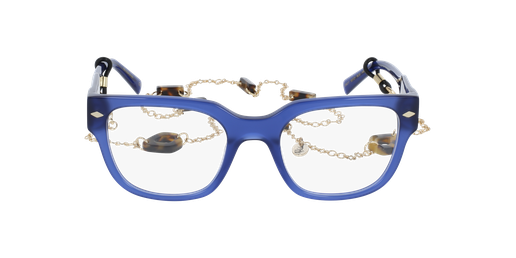 LUNETTES DE VUE femme AUDACIEUSE bleu/violet Vue de face