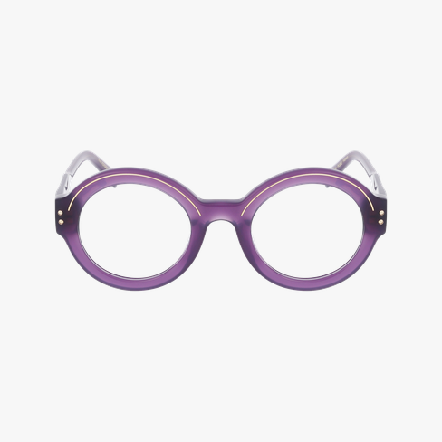 Lunettes de vue femme CARACTERES FIL D'OR PERSPICACE violet/dorée