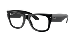 Lunettes de vue MEGA WAYFARER RX0840V noir - Vue de face