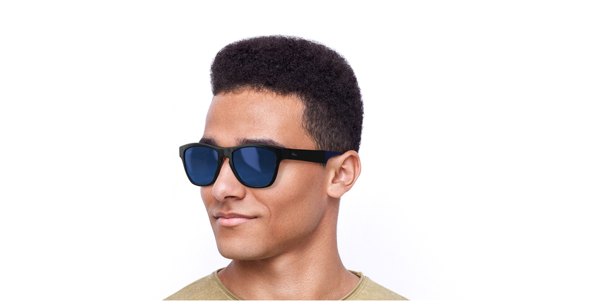 LUNETTES DE SOLEIL homme GEANT écaille/bleu - vue de 3/4