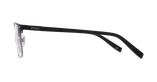 Lunettes de vue homme BAPTISTE noir/argenté - Vue de face