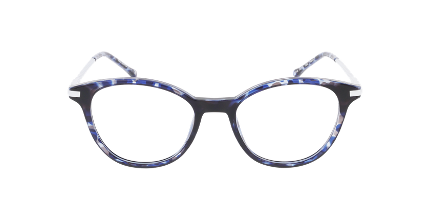 Lunettes de vue femme GEORGIA écaille bleu/bleu - Vue de face