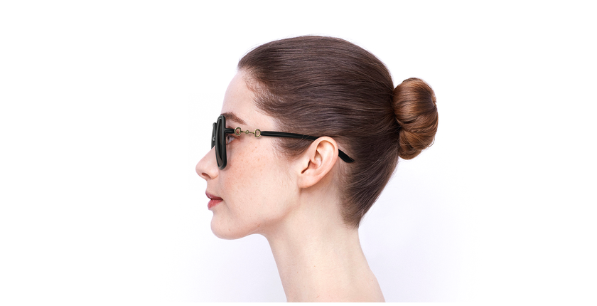 LUNETTES DE SOLEIL femme GG0890S noir - Vue de côté