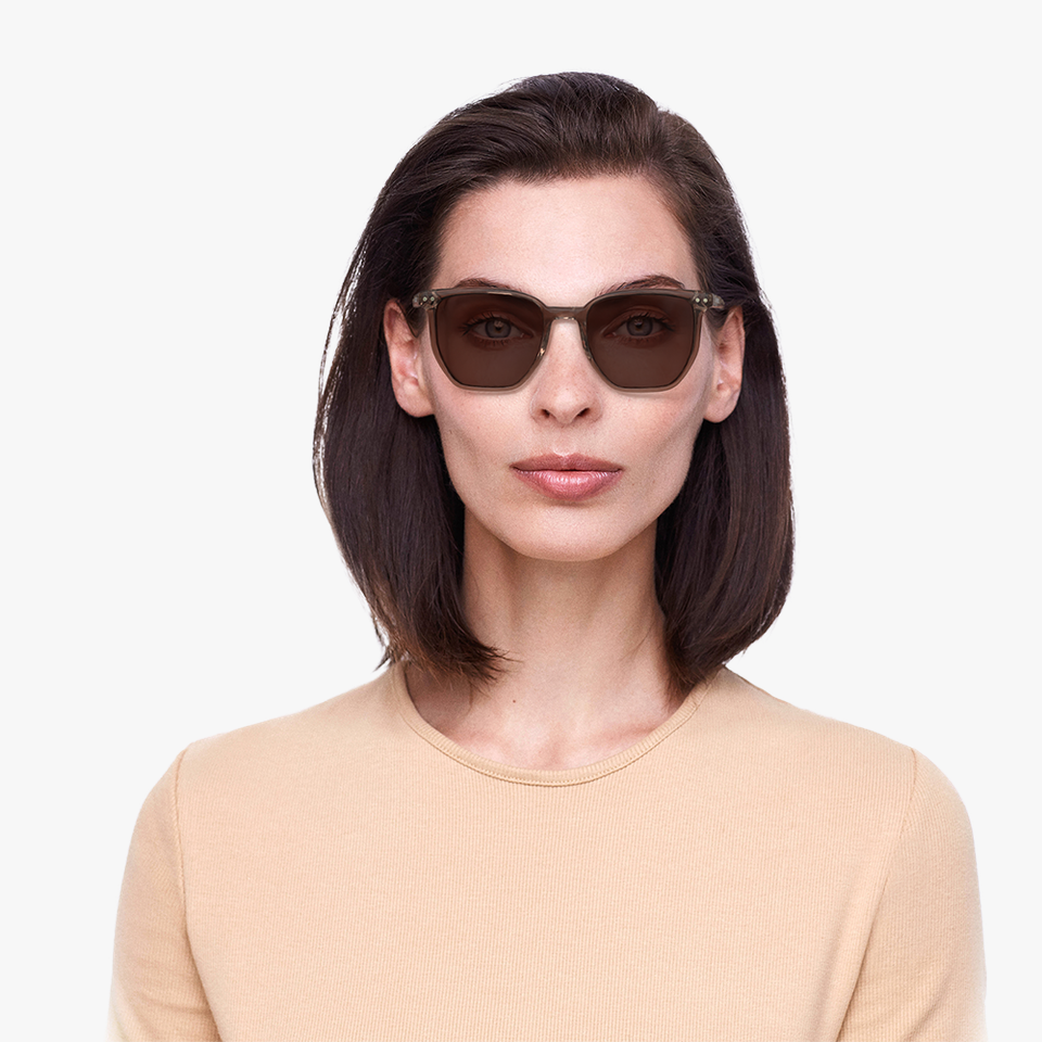 Lunettes de soleil AUSTIN marron - Vue de face