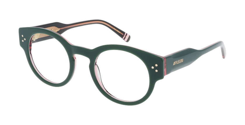 Lunettes de vue femme CARACTÈRES FIDÈLE vert - Vue de face