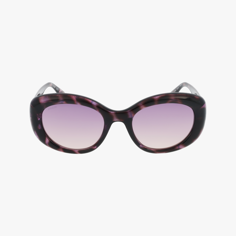 Lunettes de soleil femme GRAZIA écaille/rose - Vue de face