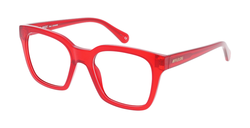 Lunettes de vue femme JOHANNE rouge - Vue de face