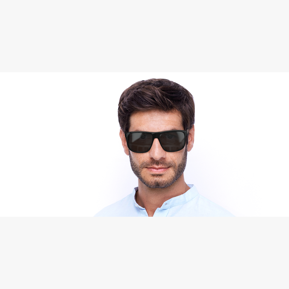 Lunettes de soleil homme GG0010S noir - Vue de face