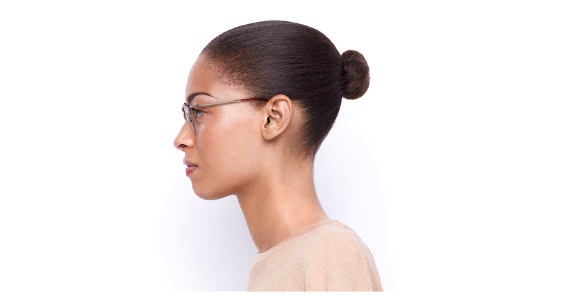 Lunettes de vue femme MAGIC 199 rose/dorée - Vue de face