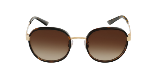LUNETTES DE SOLEIL femme DG2227J doré/écailleVue de face