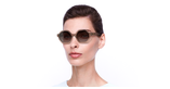 LUNETTES DE SOLEIL femme SHIRLEY 6455 gris - Vue de face