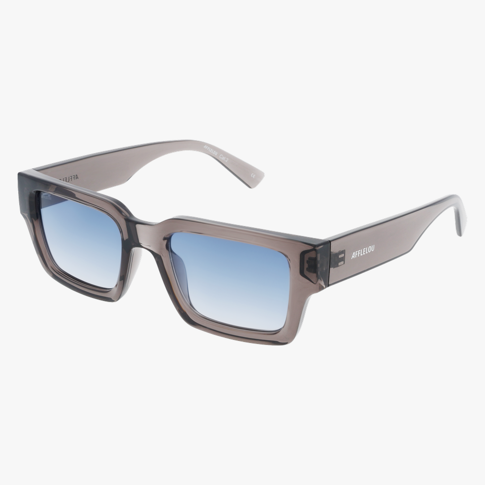 Lunettes de soleil SANTAFE blanc/gris - Vue de face
