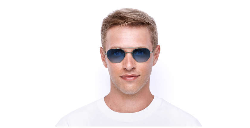 LUNETTES DE SOLEIL CERVIN argenté - Vue de face
