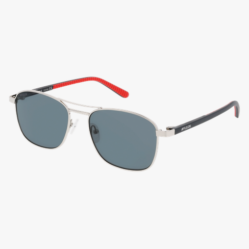 Lunettes de soleil homme LANDON POLARIZED argenté/noir