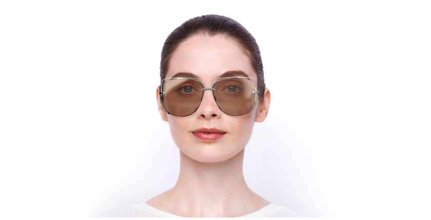 LUNETTES DE SOLEIL femme DIORSTELLAIRE6 gris - Vue de face