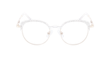 Lunettes de vue femme MAGIC293 blanc/dorée - Vue de face