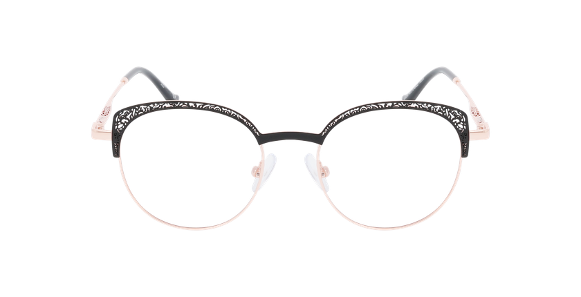 Lunettes de vue femme MAGIC293 noir/dorée - Vue de face