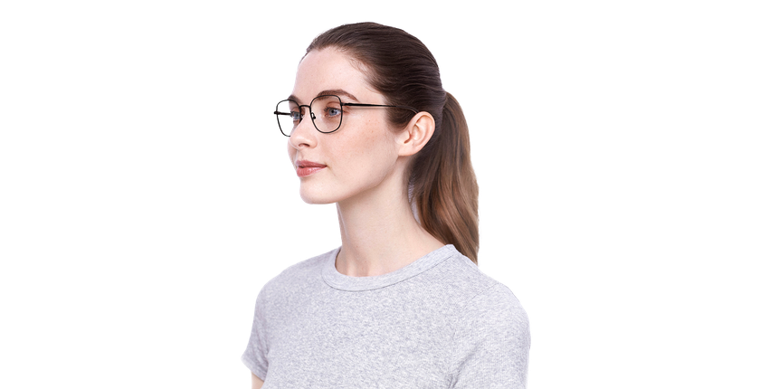 Lunettes de vue femme RZERO42 marron - Vue de face