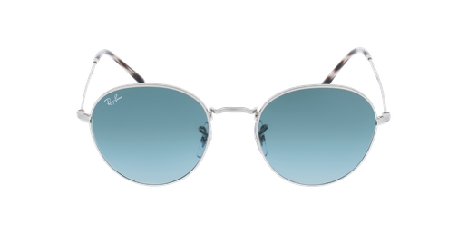 LUNETTES DE SOLEIL DAVID argentéVue de face