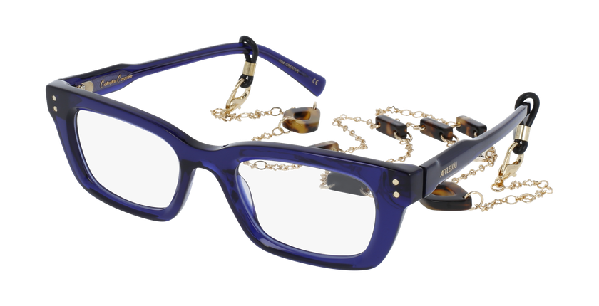 Lunettes de vue femme CARACTÈRES CRÉATIVE bleu - Vue de face