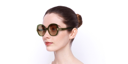 LUNETTES DE SOLEIL femme CE749S vert/marron