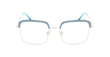 Lunettes de vue femme MAGIC294 bleu - Vue de face
