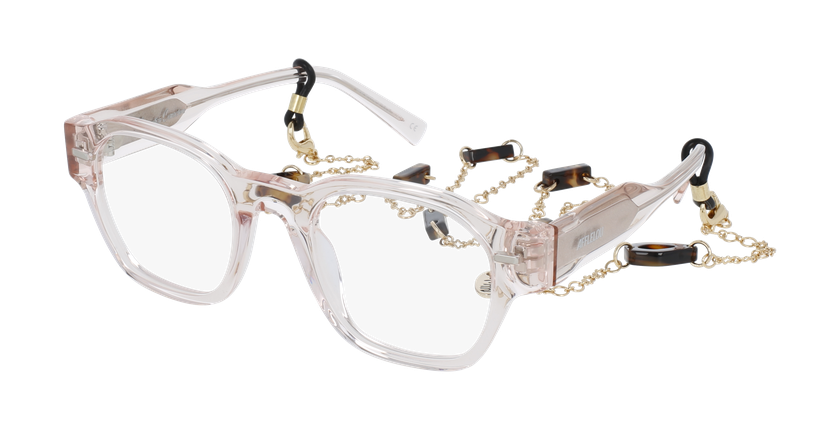 Lunettes de vue femme CARACTÈRES AUTHENTIQUE rose - Vue de face