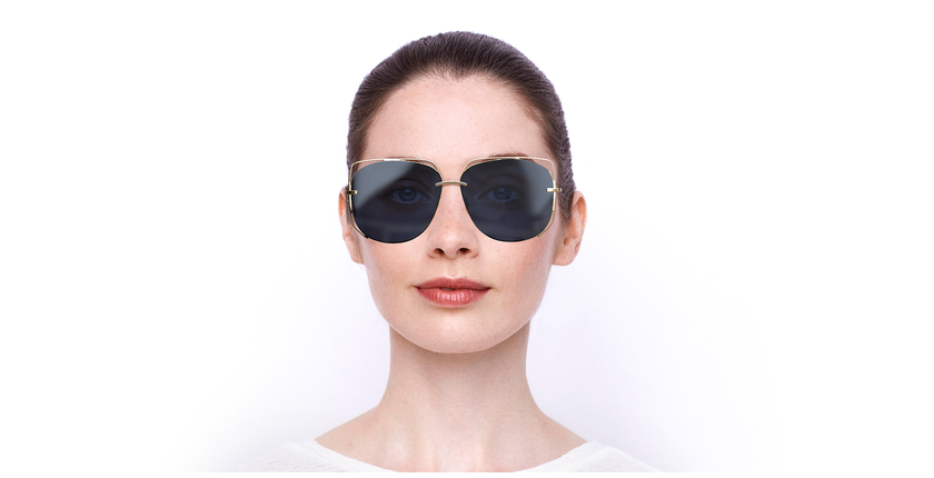 LUNETTES DE SOLEIL femme DIORSTELLAIRE6 doré - Vue de face