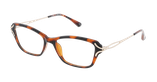 Lunettes de vue femme ELISE écaille - Vue de face