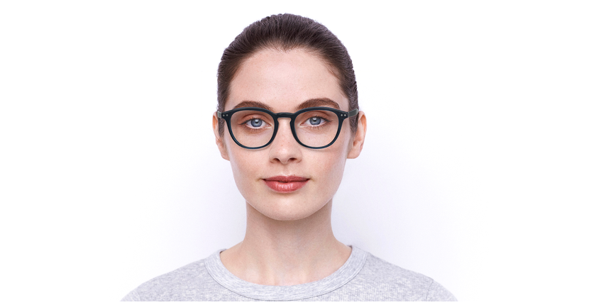 Lunettes de vue femme RZERO 36 bleu - Vue de face