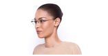 Lunettes de vue femme MAGIC 168 dorée - Vue de face