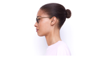 Lunettes de vue FORTY solaire Rose +2.50 rose - Vue de côté