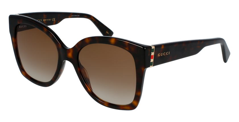 LUNETTES DE SOLEIL femme GG0459S marron - vue de 3/4
