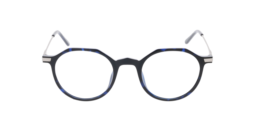 Lunettes de vue femme MAGIC247 noir/bleu - Vue de face
