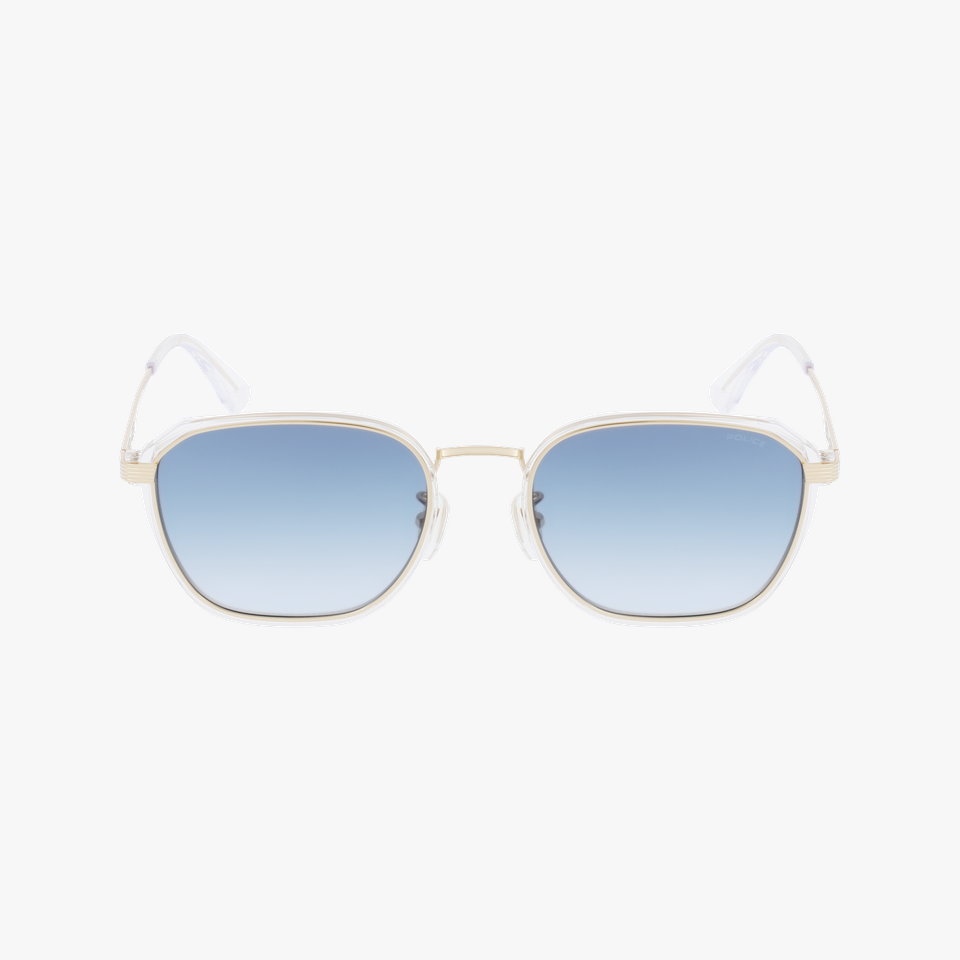 Lunettes de soleil homme SPLD46 dorée/rose - Vue de face