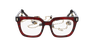 Lunettes de vue femme CARACTÈRES REVEUSE rouge marbré