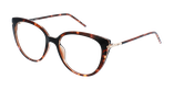 Lunettes de vue femme MAGIC 178 écaille/rose - Vue de face