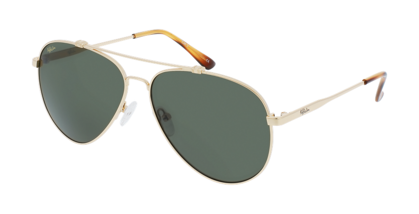LUNETTES DE SOLEIL homme SANTI doré - Vue de face