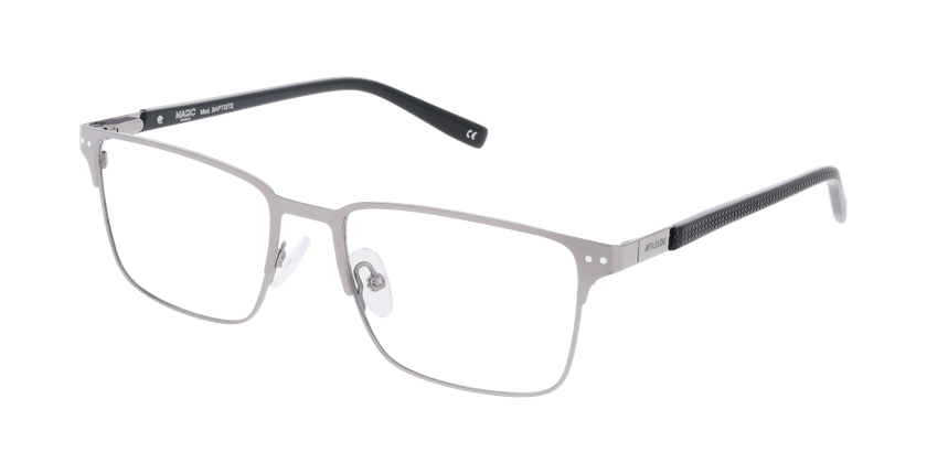 Lunettes de vue homme BAPTISTE noir/gris - Vue de face