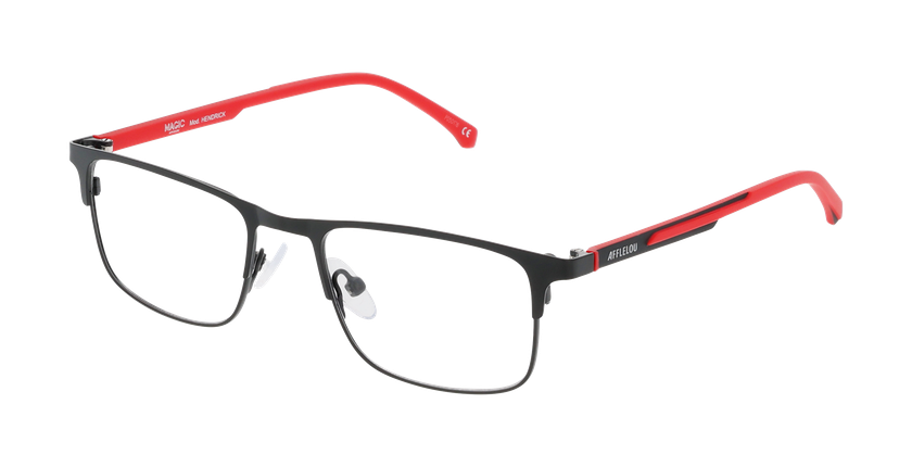 Lunettes de vue homme HENDRICK noir - Vue de face