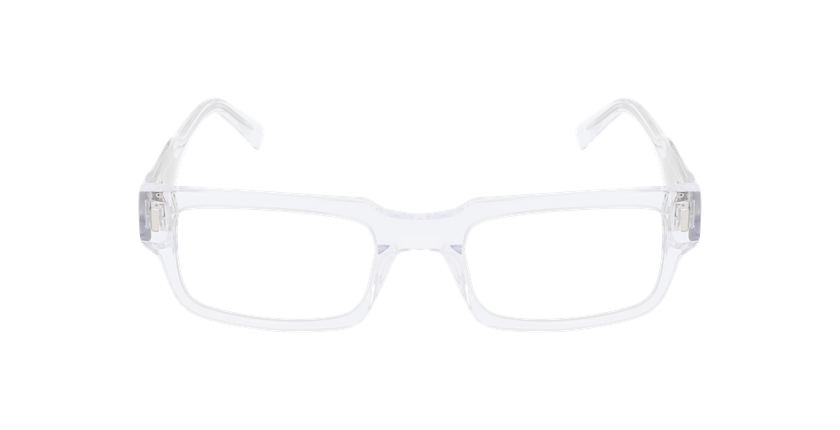 Lunettes de vue homme CARACTÈRES AMBITIEUX blanc - Vue de face