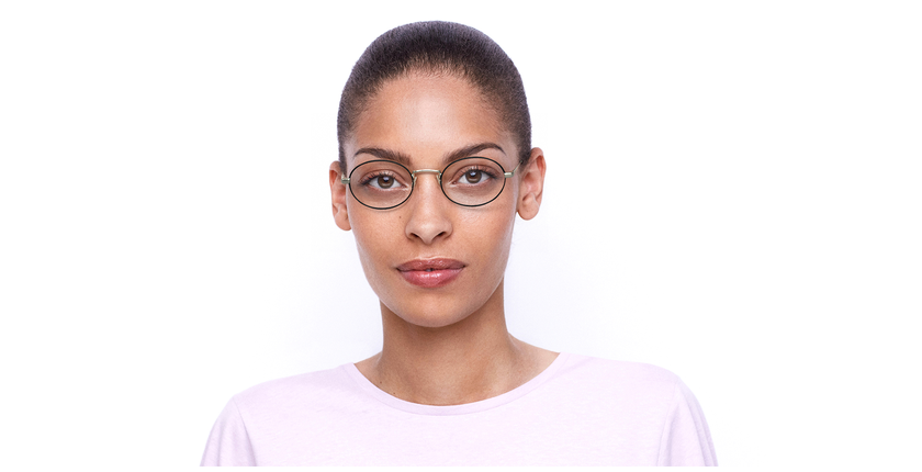 LUNETTES DE VUE NEIL noir/doré - Vue de face