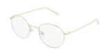 Lunettes de vue femme RZERO8 dorée - Vue de 3/4