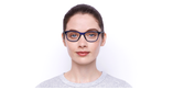 LUNETTES DE VUE femme RZERO6 bleu - Vue de face